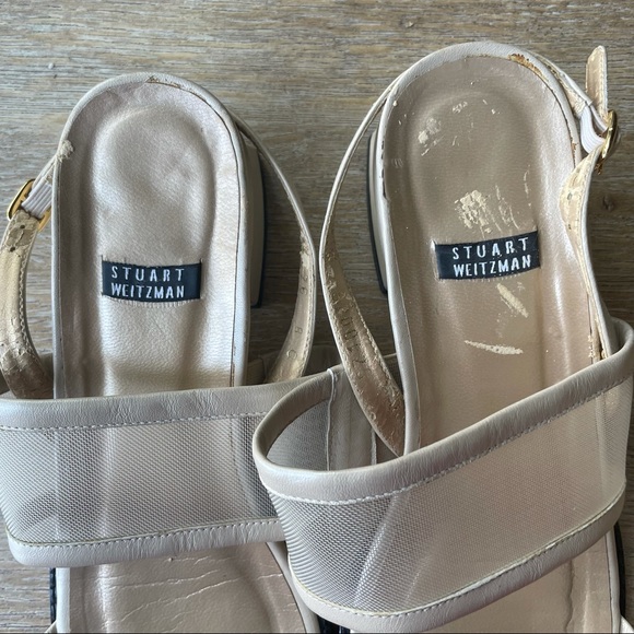 Stuart Weitzman Chunky Square-Toe Slingbacks - Picture 4 of 10